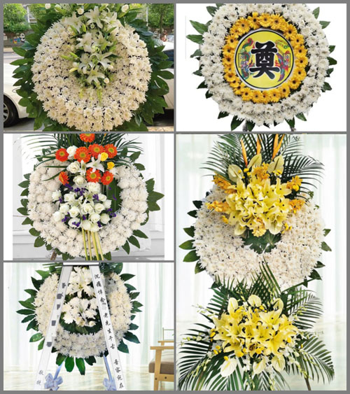 安徽亳州市蒙城县王集乡秦湖村花圈速递